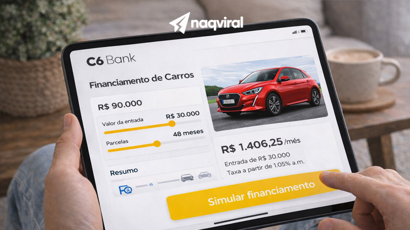 Financiamento de carro C6 Bank: guia completo com taxas, prazos, funcionamento e análise em 2026