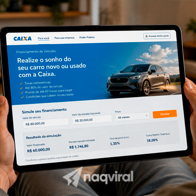Comprar carro financiado pela Caixa